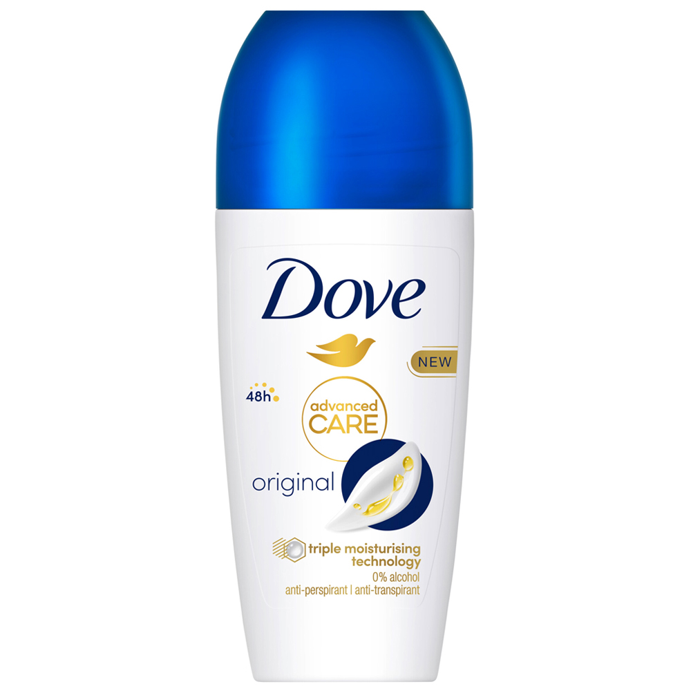 Dove Advanced Original Care Antiperspirant Deodorant Roll On 50ml Image 1