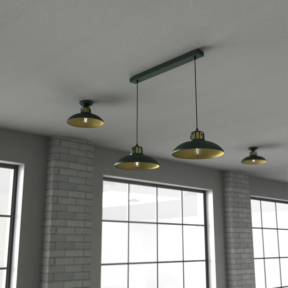 Milagro Felix Green 2 Pendant Lamp 230V Image 3