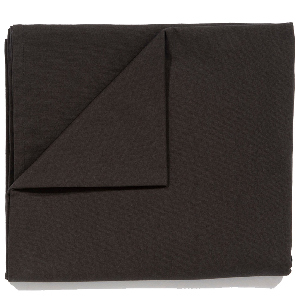 AVON Black Cotton Tablecloth 140 x 240cm | Wilko