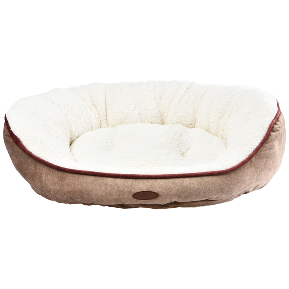 Charles Bentley Small Taupe Memory Foam Pet Bed Image 1