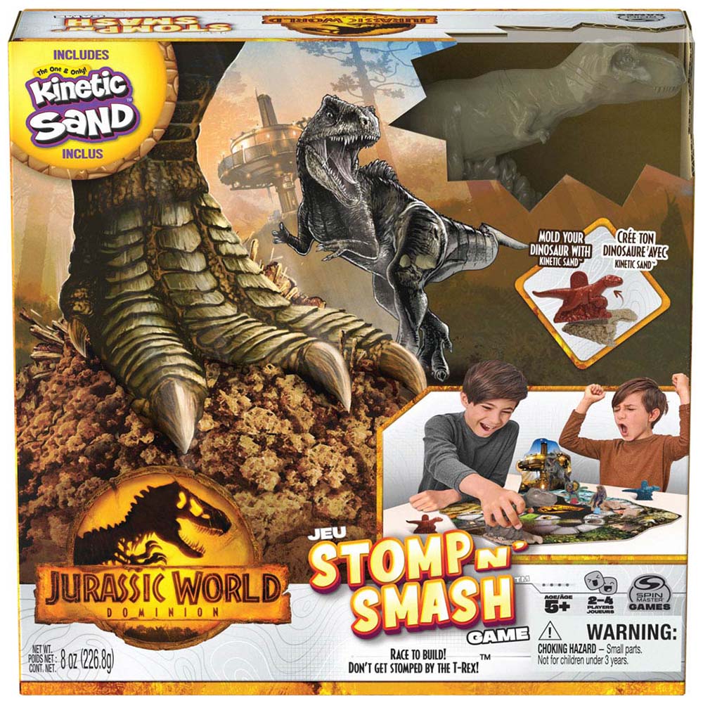 Kinetic Sand Jurassic World Stomp n Smash Board Game Image 6