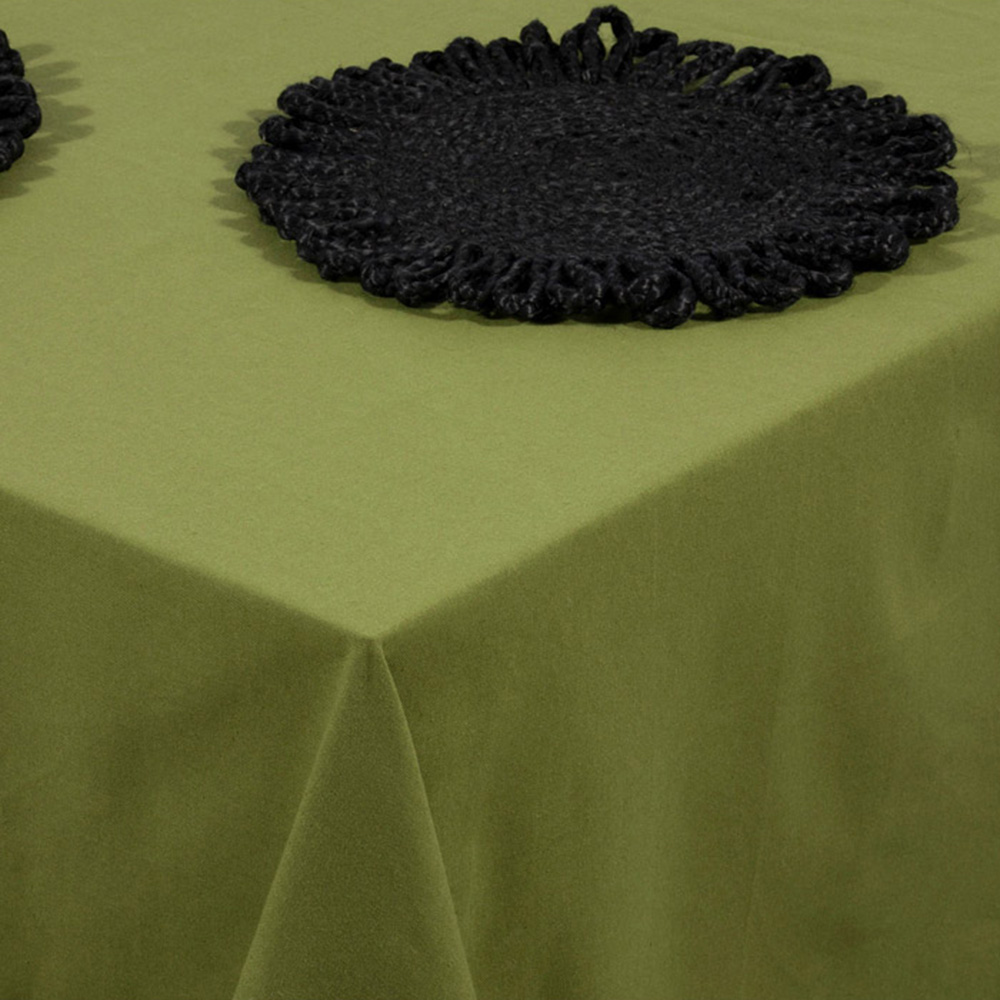 AVON Olive Green Cotton Tablecloth 140 x 240cm Image 2
