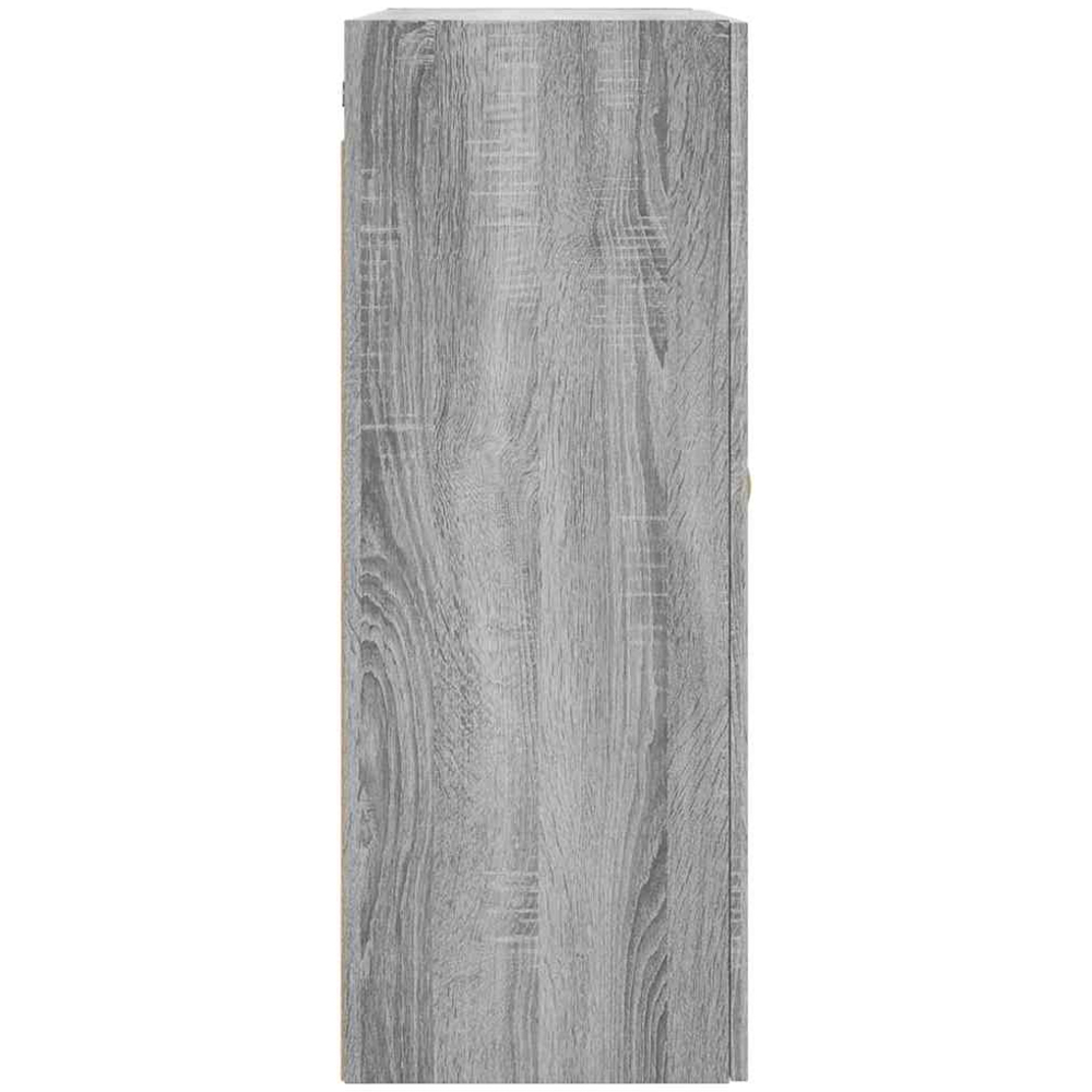 vidaXL 2 Door Grey Sonoma Wall Mounted Cabinet 2 Pack Image 7