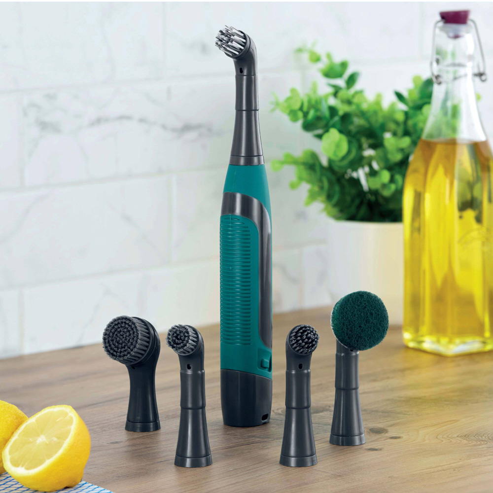 Tower Whiziwand Pro Electric Cordless Cleaning Brush with 5 Interchangeable Heads Image 2