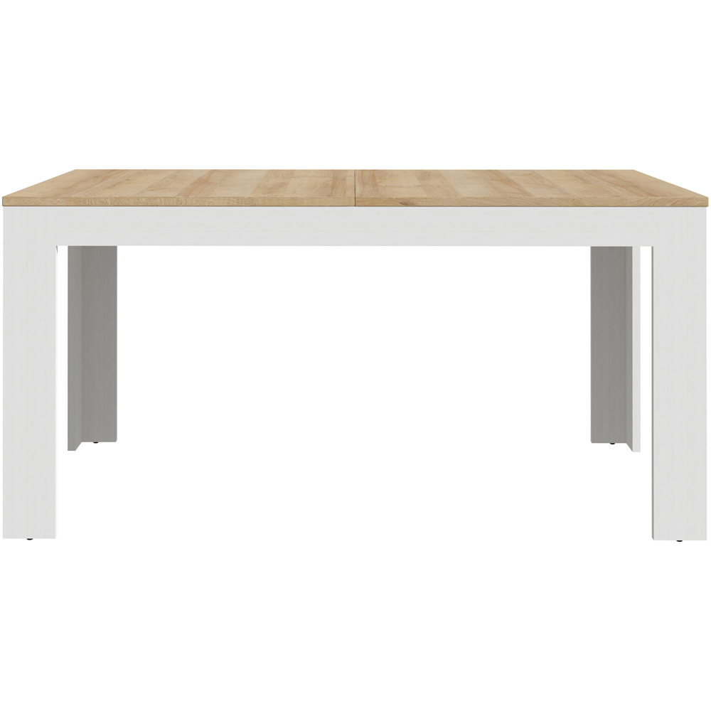 Florence Bohol 4 Seater Extending Dining Table Riviera Oak and White Image 3