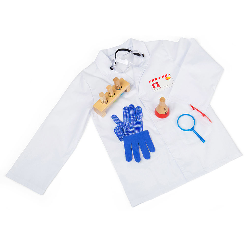 Bigjigs Toys Scientist Dress Up White Image 1