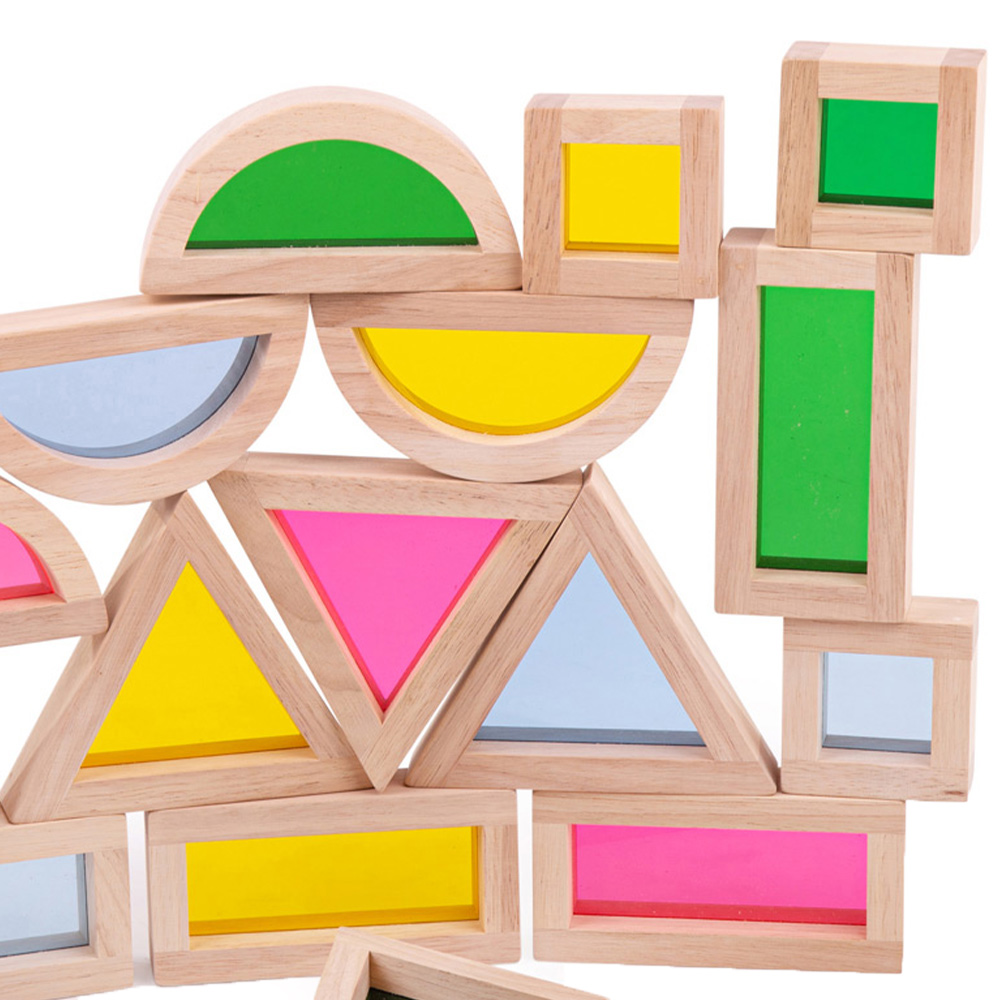 Bigjigs Toys Natural Sensory Shapes Toy Multicolour Image 3