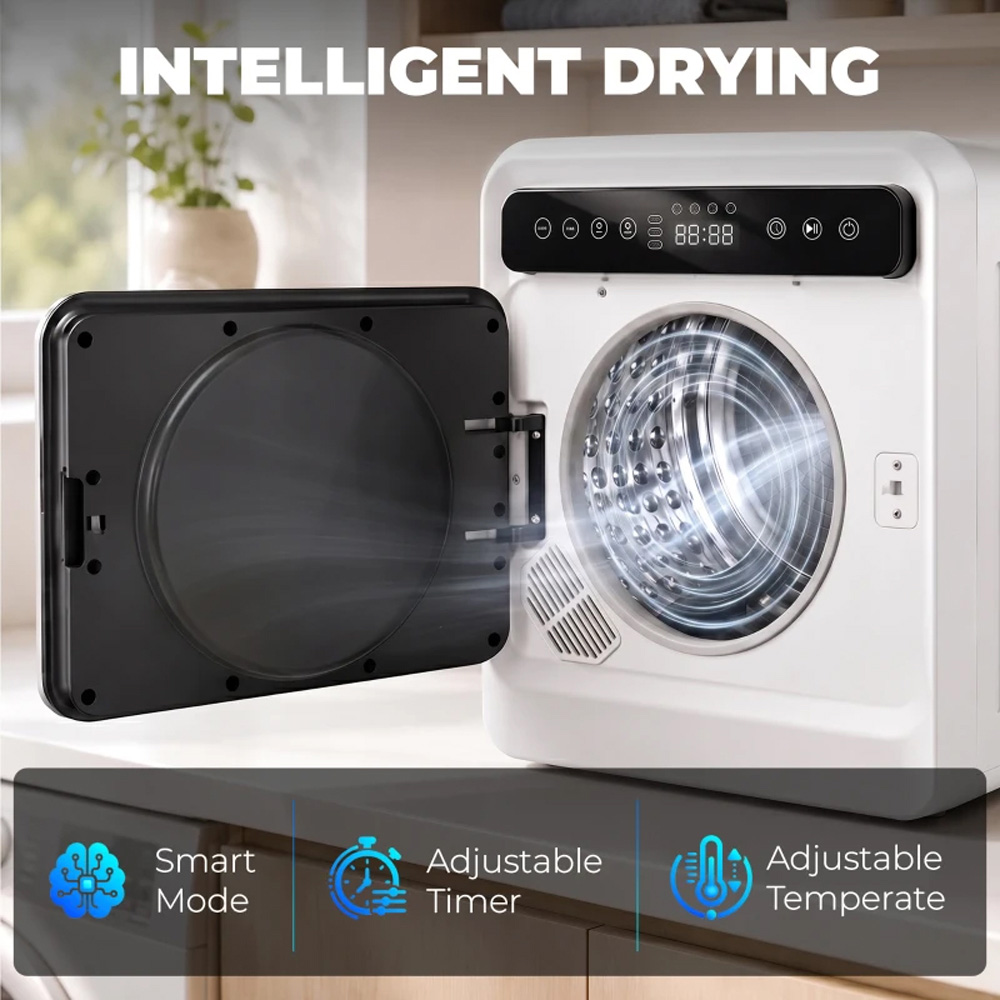 HOMCOM White Compact Front Vented Tumble Dryer 5kg 1000W Image 7