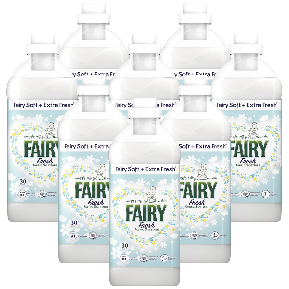 Fairy Fabric Conditioner Fresh 30 Washes Case of 8 Image 1
