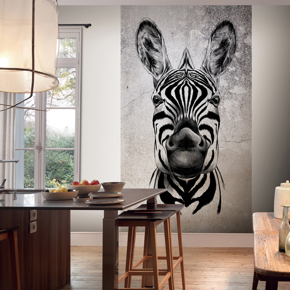 Erismann Zebra Digital 3 Panels Wall Mural Image 1