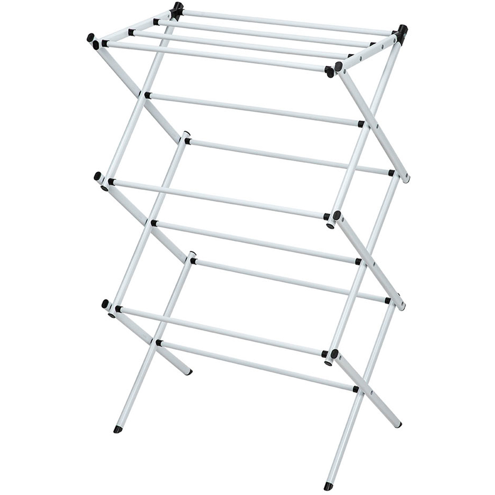 H&O Direct Foldable Floor-Standing Clothes Drying Rack Image 1