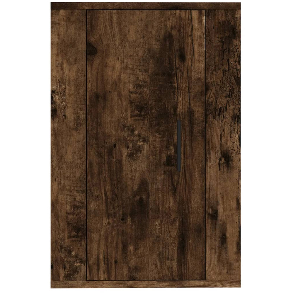 vidaXL Single Door Brown Smoked Oak Wall Mounted TV Cabinet Image 5