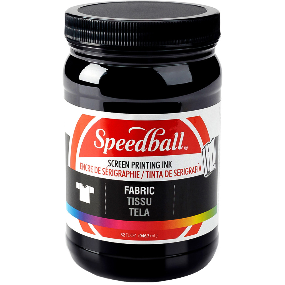 Speedball Black Fabric Screen Printing Ink 946.3ml Image