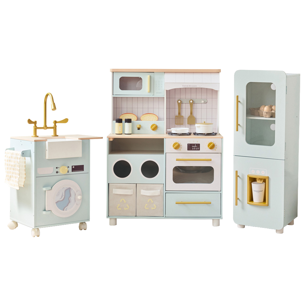 Teamson Kids Little Chef Savannah Modular Green Play Kitchen Image 1