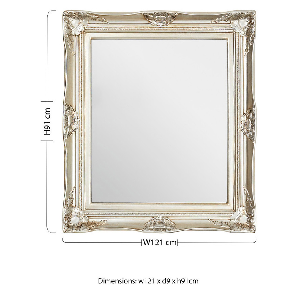 Premier Housewares Ornate Metallic Foliage Wall Mirror 80 x 110cm Image 4