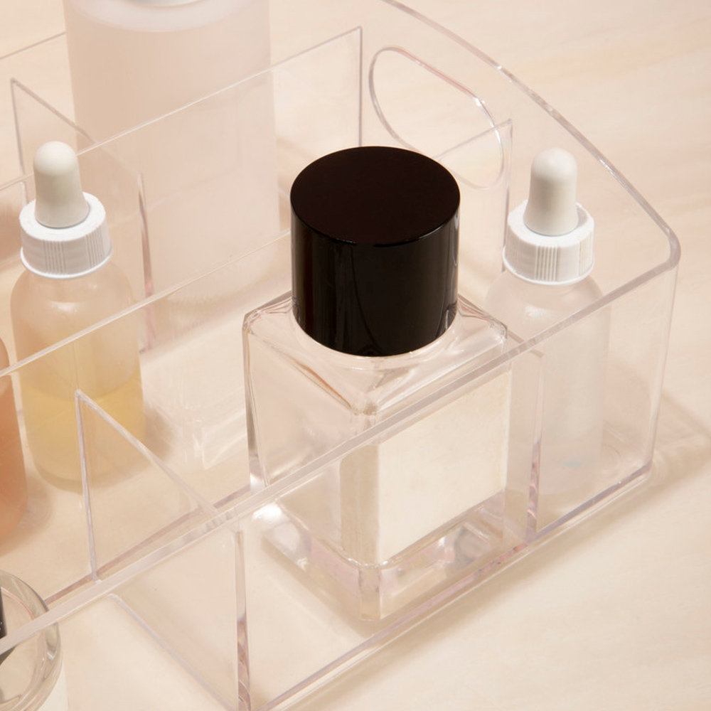 Premier Housewares Clear 10 Compartment Cosmetic Organiser Image 7