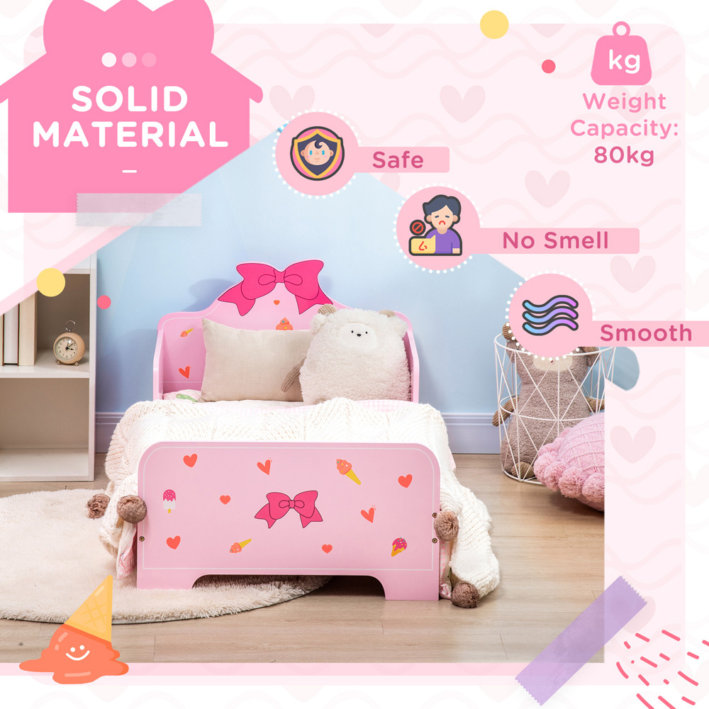 Playful Haven Single Pink Princess Kids Toddler Bed Image 6