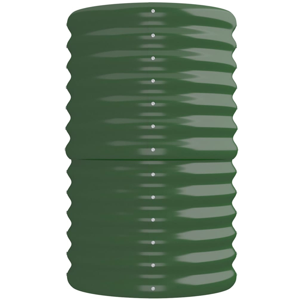 vidaXL Green Galvanised Steel Raised Garden Bed 224 x 40 x 68cm Image 3
