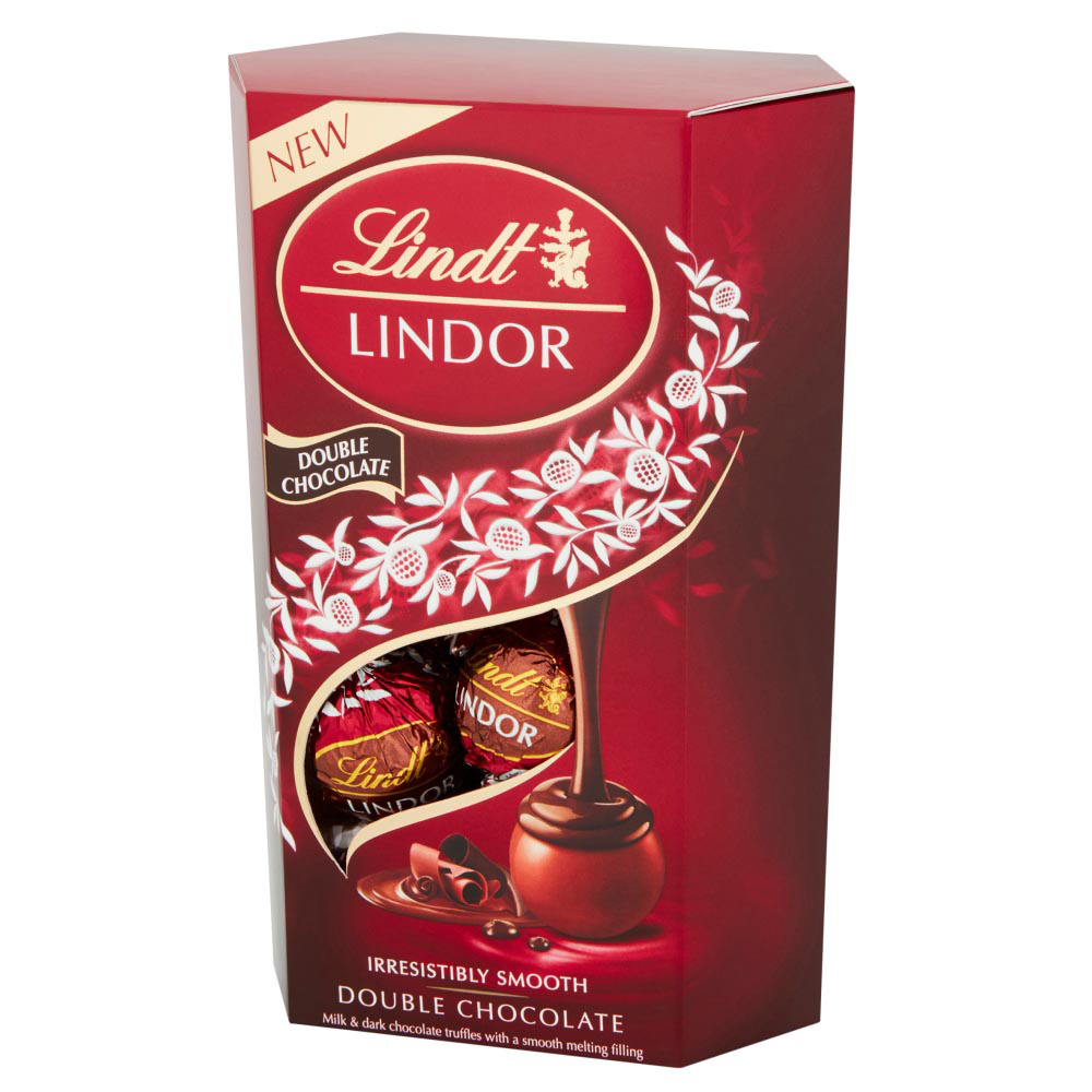 Lindt LINDOR Double Chocolate Truffles 200g Image 3