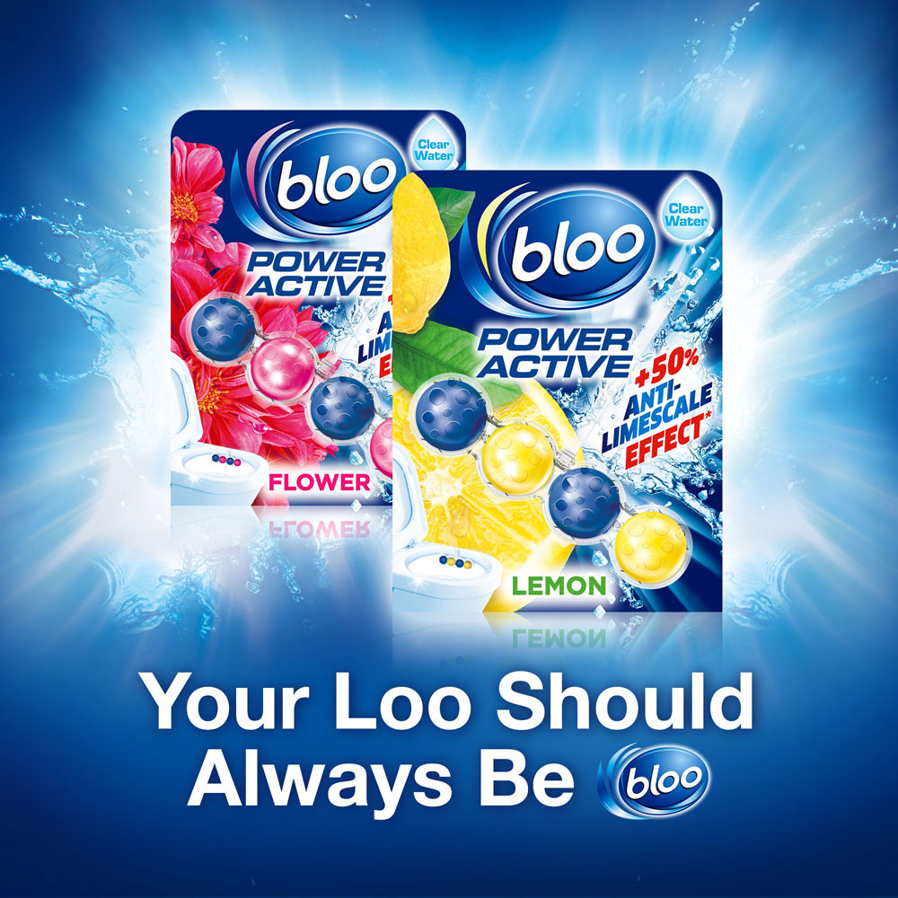 Bloo Power Active Lemon Toilet Block 2 x 50g Image 6
