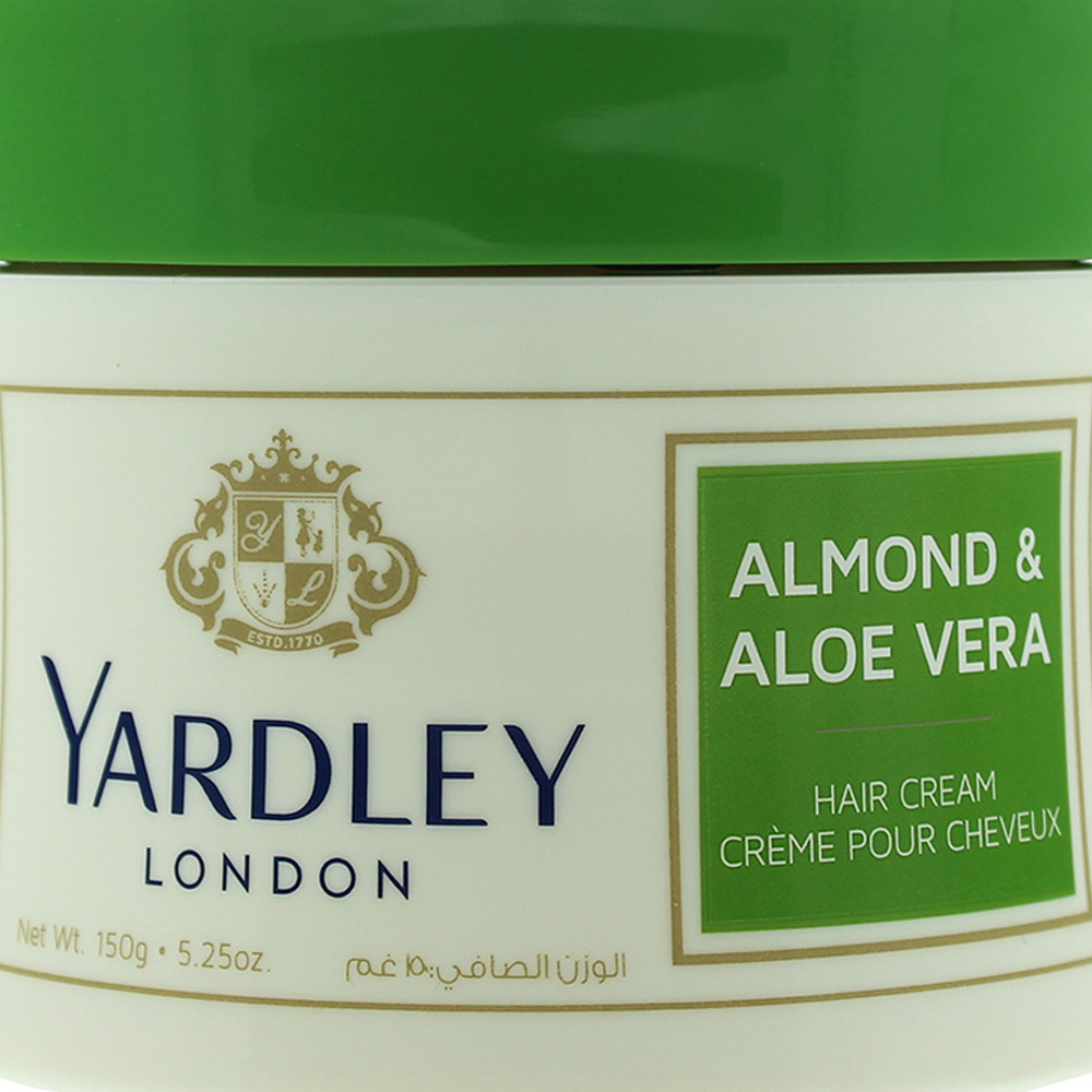 Yardley Almond and Aloe Vera Hair Cream 150g Image 2