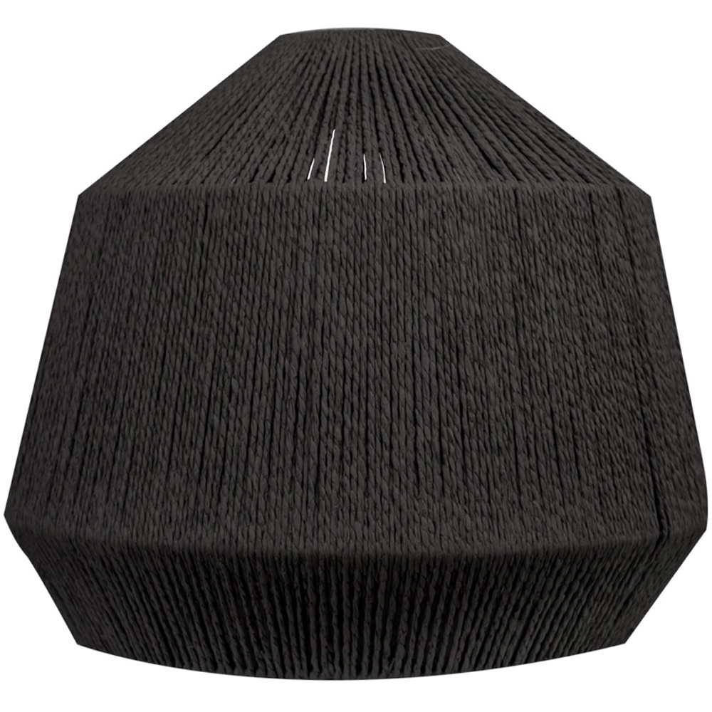 ValueLights Riad Black Rope Ceiling Pendant Shade Image 1