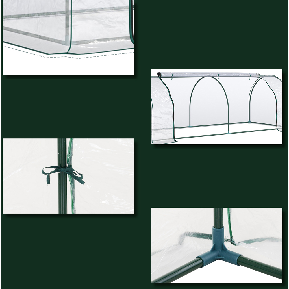 Outsunny Clear PVC Steel 3.3 x 8.2ft Greenhouse Image 6