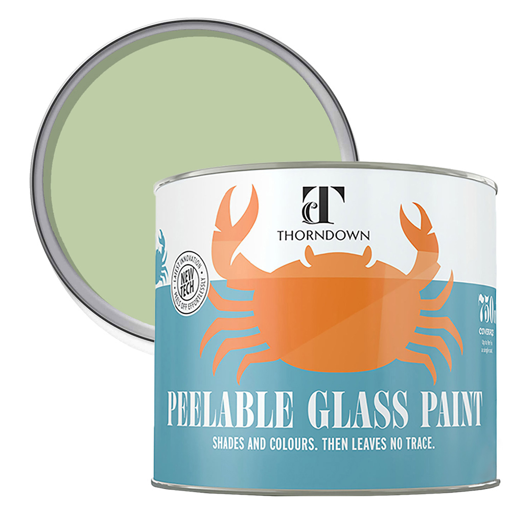 Thorndown Parlyte Green Peelable Glass Paint 750ml Image 1