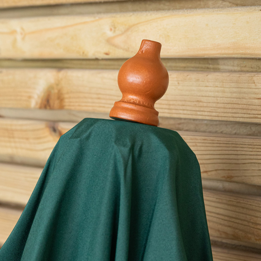Samuel Alexander Green Wooden Garden Sun Shade Parasol with Carry Bag 2.7m Image 4