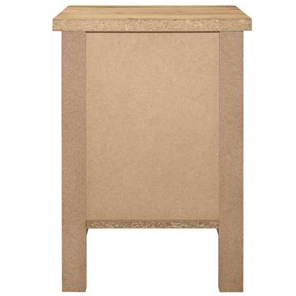 Hampstead 3 Drawer Wooden Bedside Table Image 5