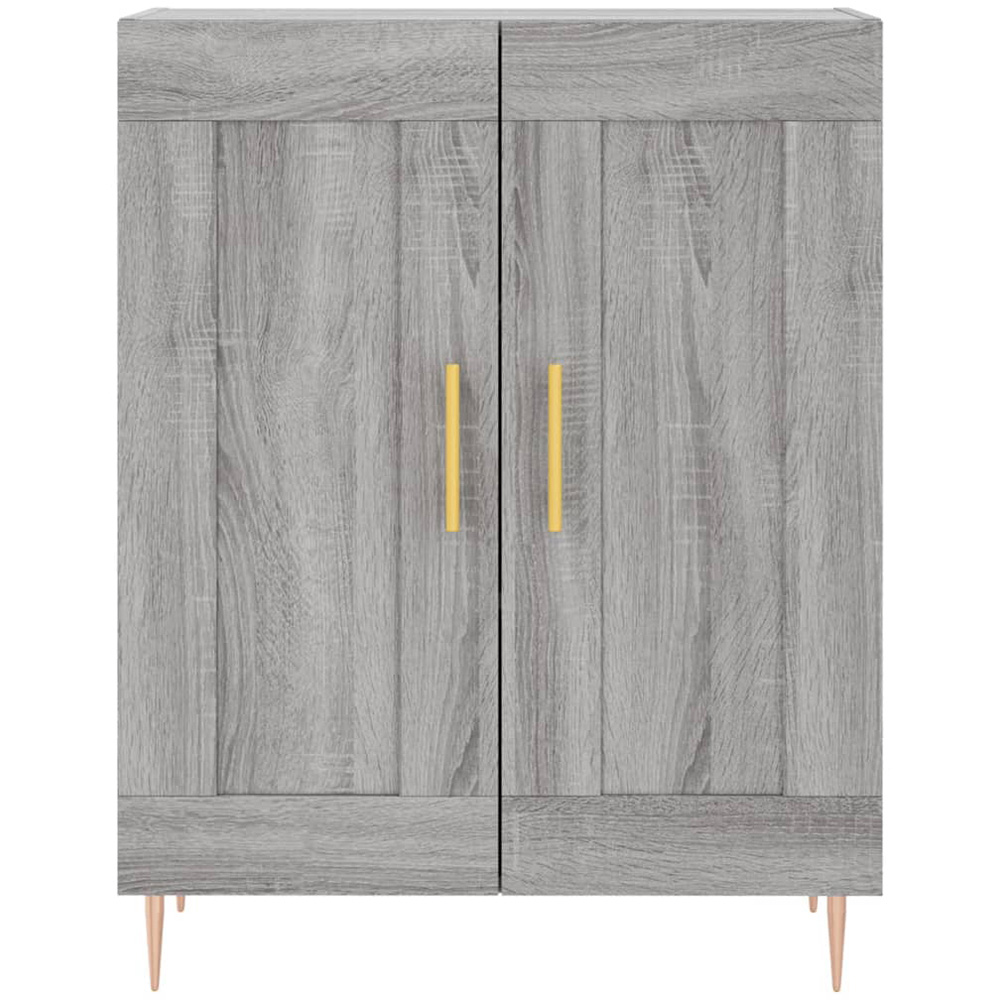 vidaXL 2 Door 3 Drawer Grey Highboard Image 6