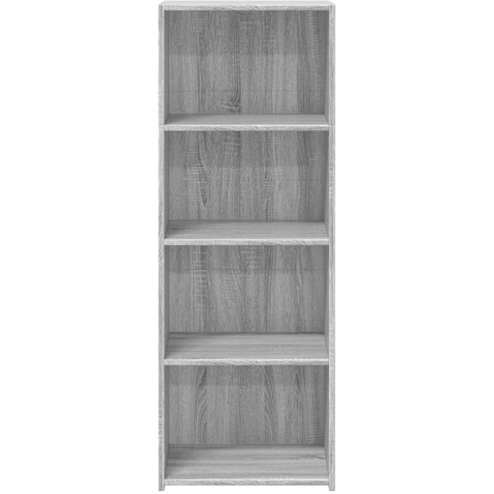 vidaXL 4 Open Shelf Grey Sonoma Highboard Image 4