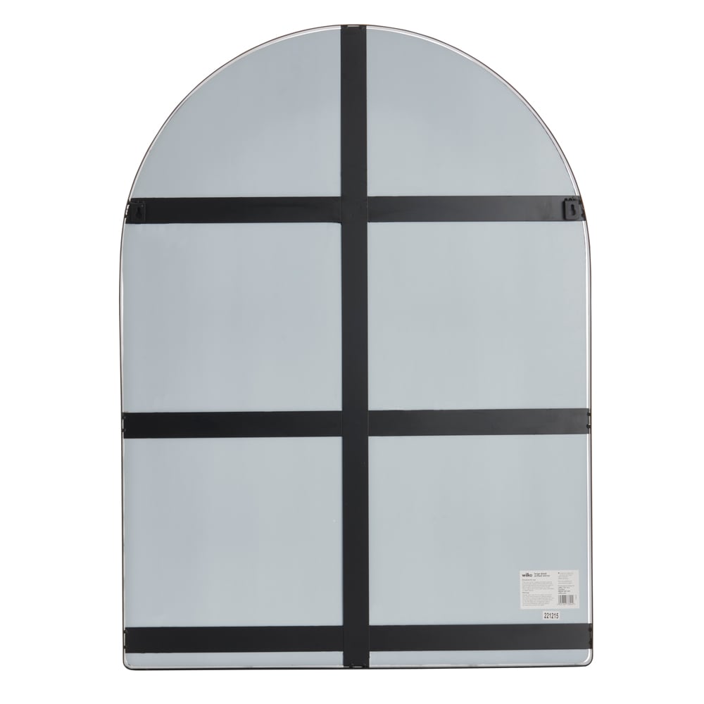 Wilko Black Large Arched Mirror Image 4