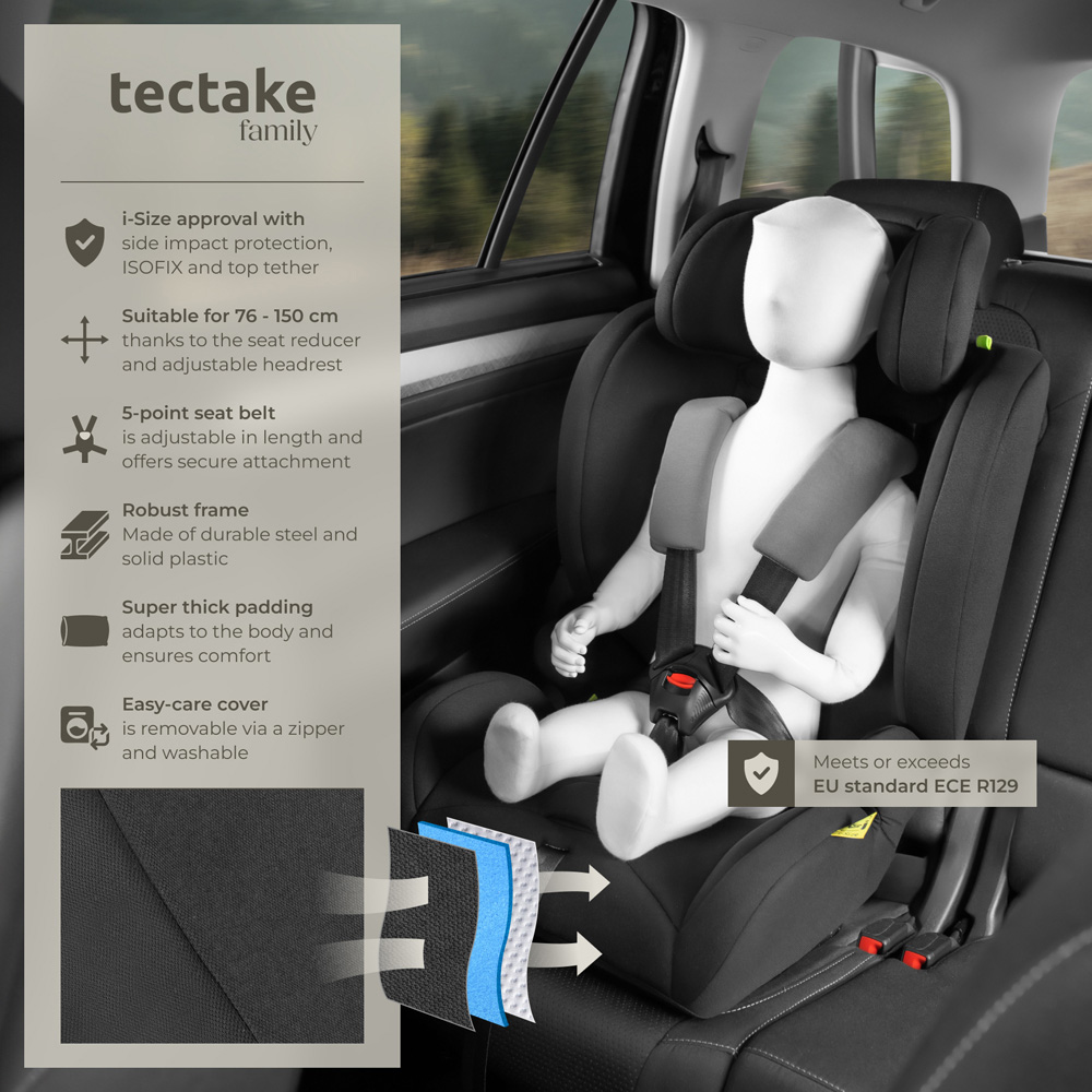 tectake Emely 5 Point Harness Children Car Seat Image 6