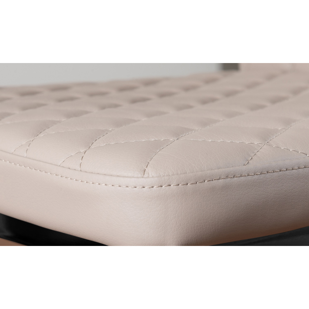 Furniturebox Valera Set of 4 Cappuccino and Black Faux Leather Dining Chair Image 6