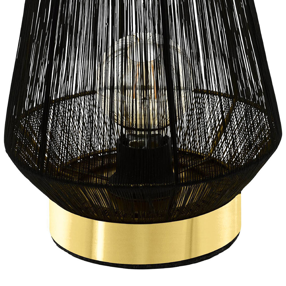 EGLO Escandido Black and Brass Table Lamp Image 3