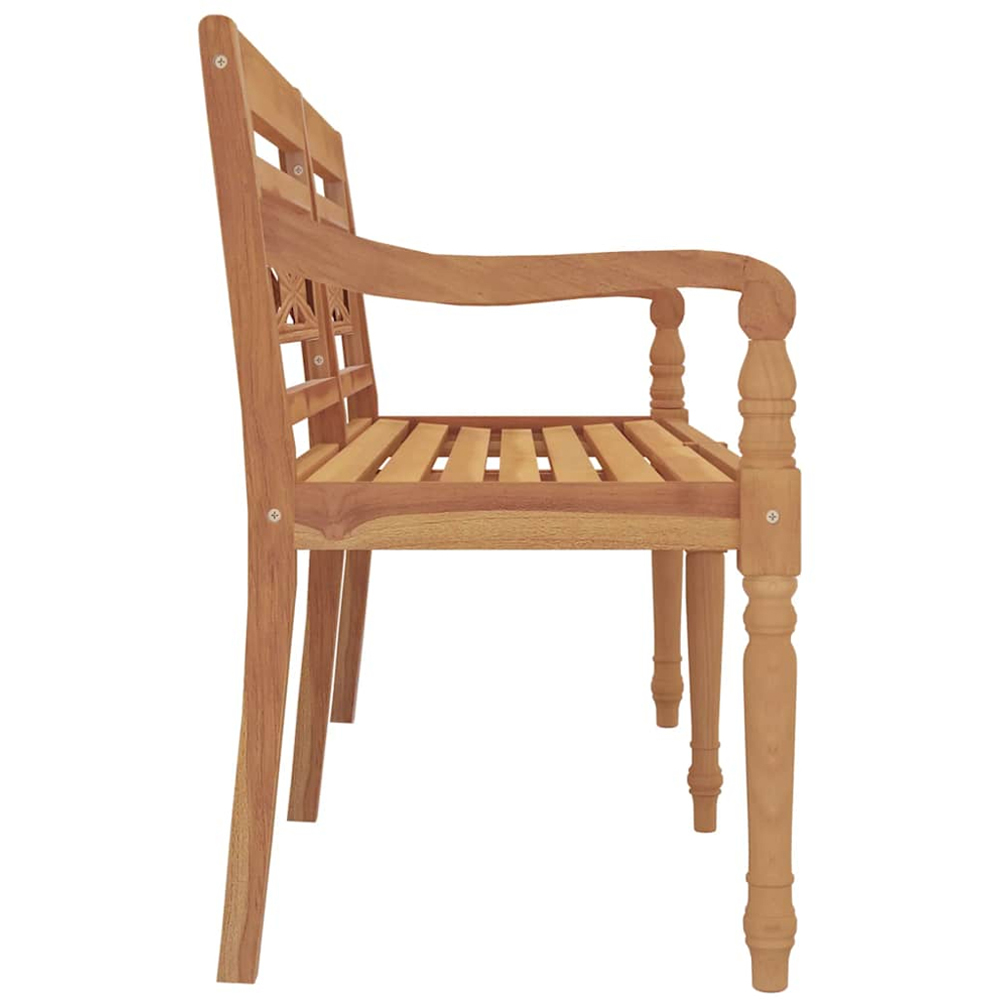 vidaXL Brown Solid Wood Teak Batavia Bench 150cm Image 4