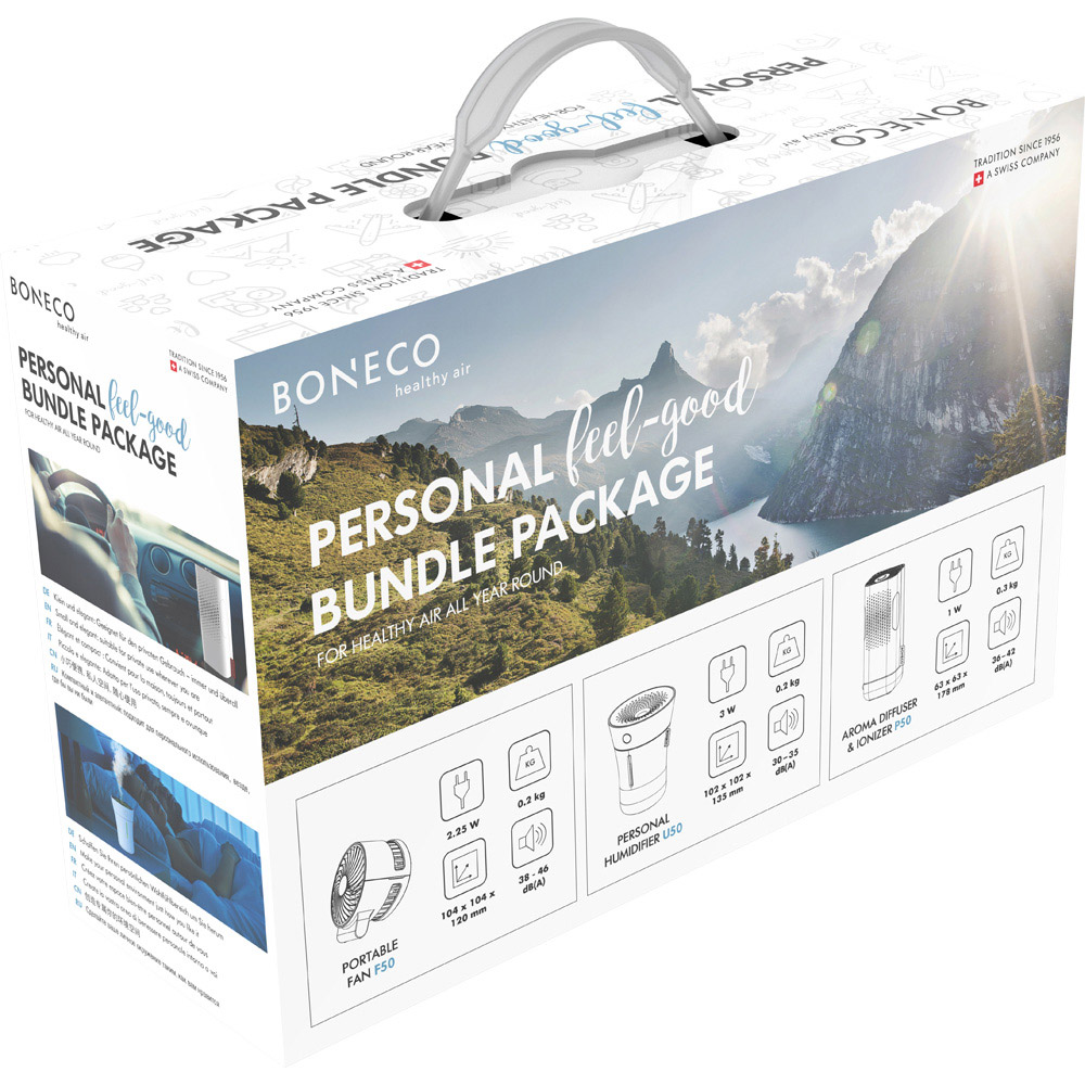Boneco Portable Fan and Personal Humidifier Travel Kit Image 3