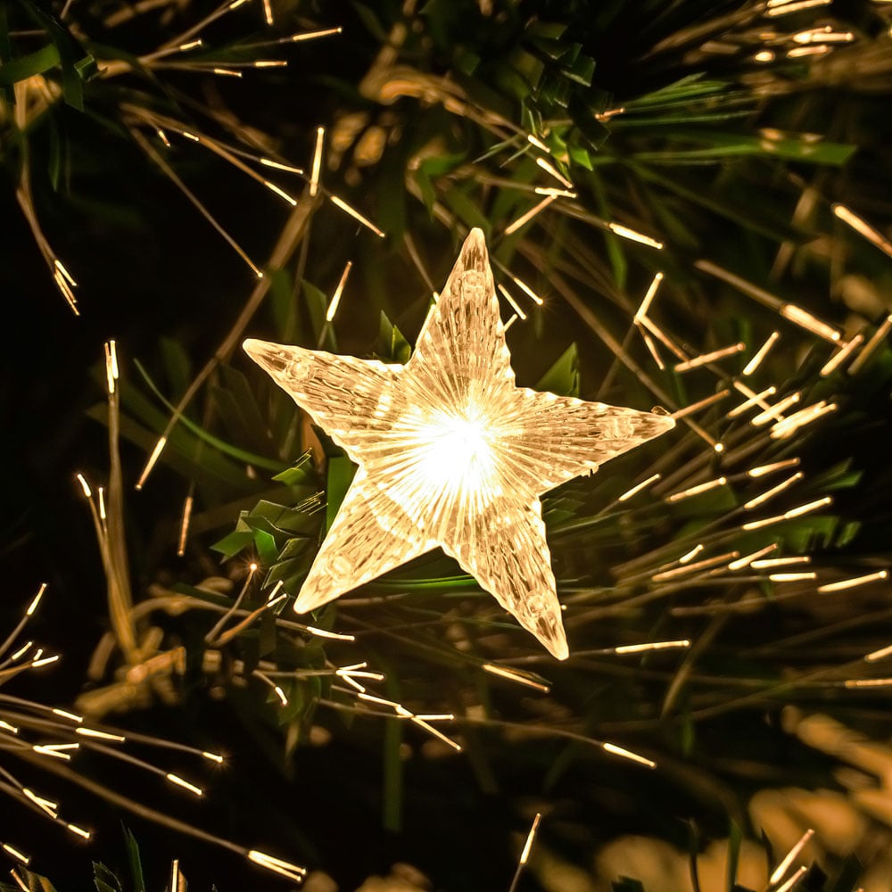 The Christmas Centre 30 Warm White LED Green Fibre Optic Artificial Xmas Tree 4ft Image 7