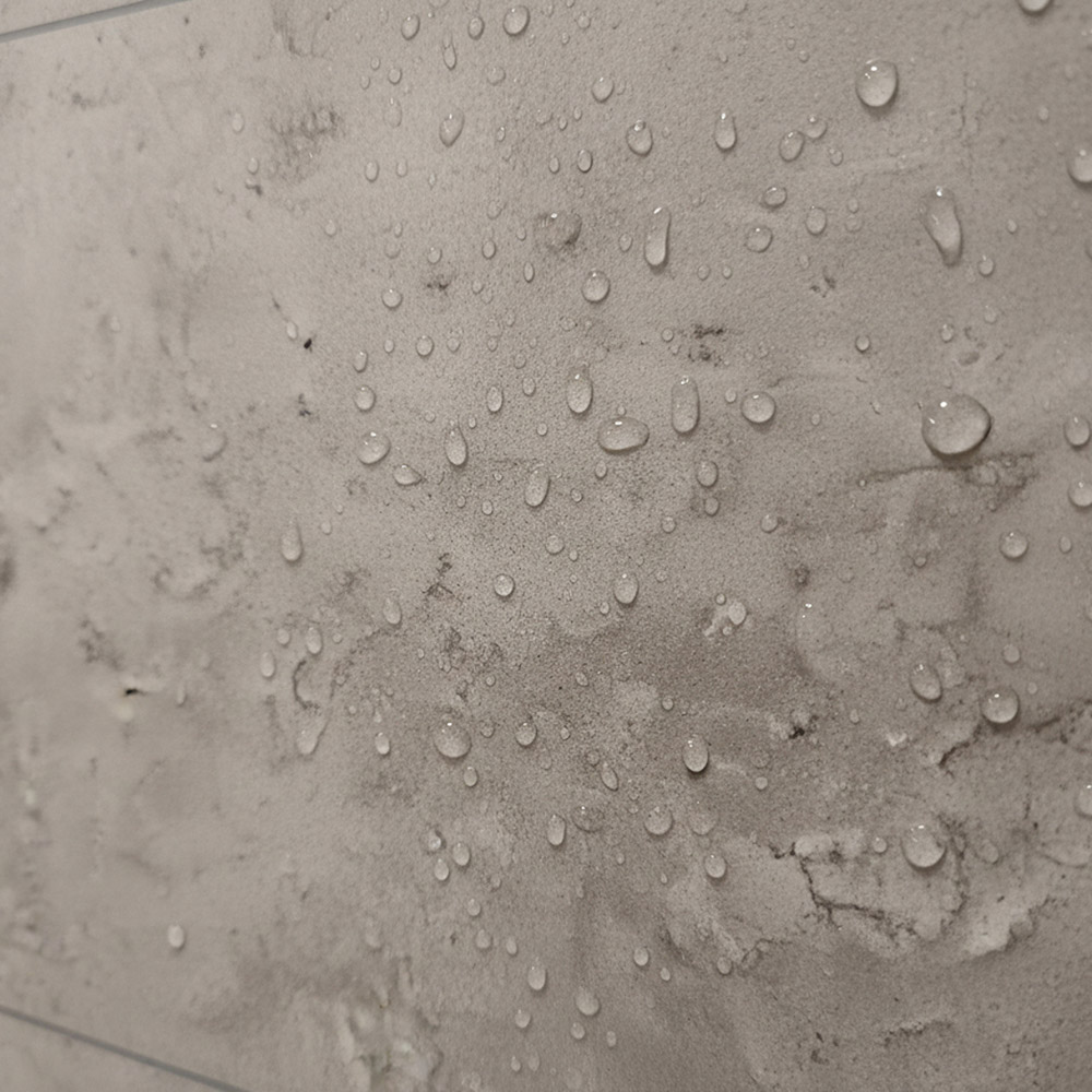Britwall White Lines Concrete Brick Matt Finish Shower Panel 2400 x 1000 x 10mm 3 Pack Image 4