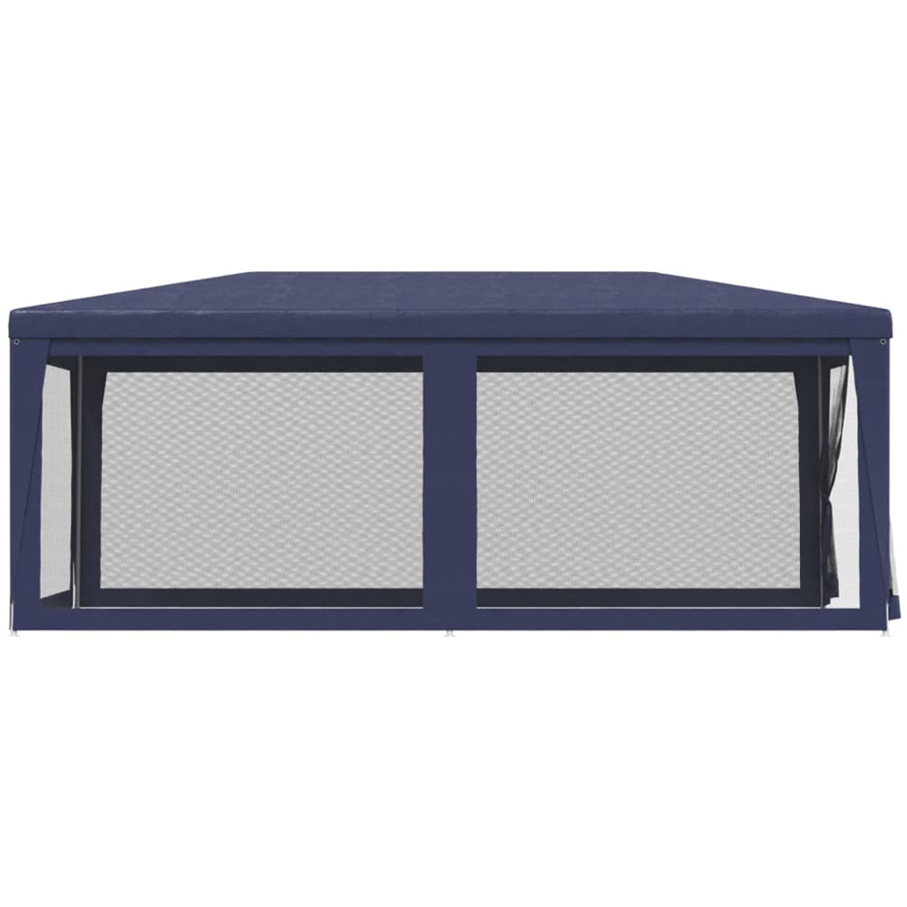 vidaXL 3 x 6m Blue Party Tent with Mesh Sidewalls Image 4