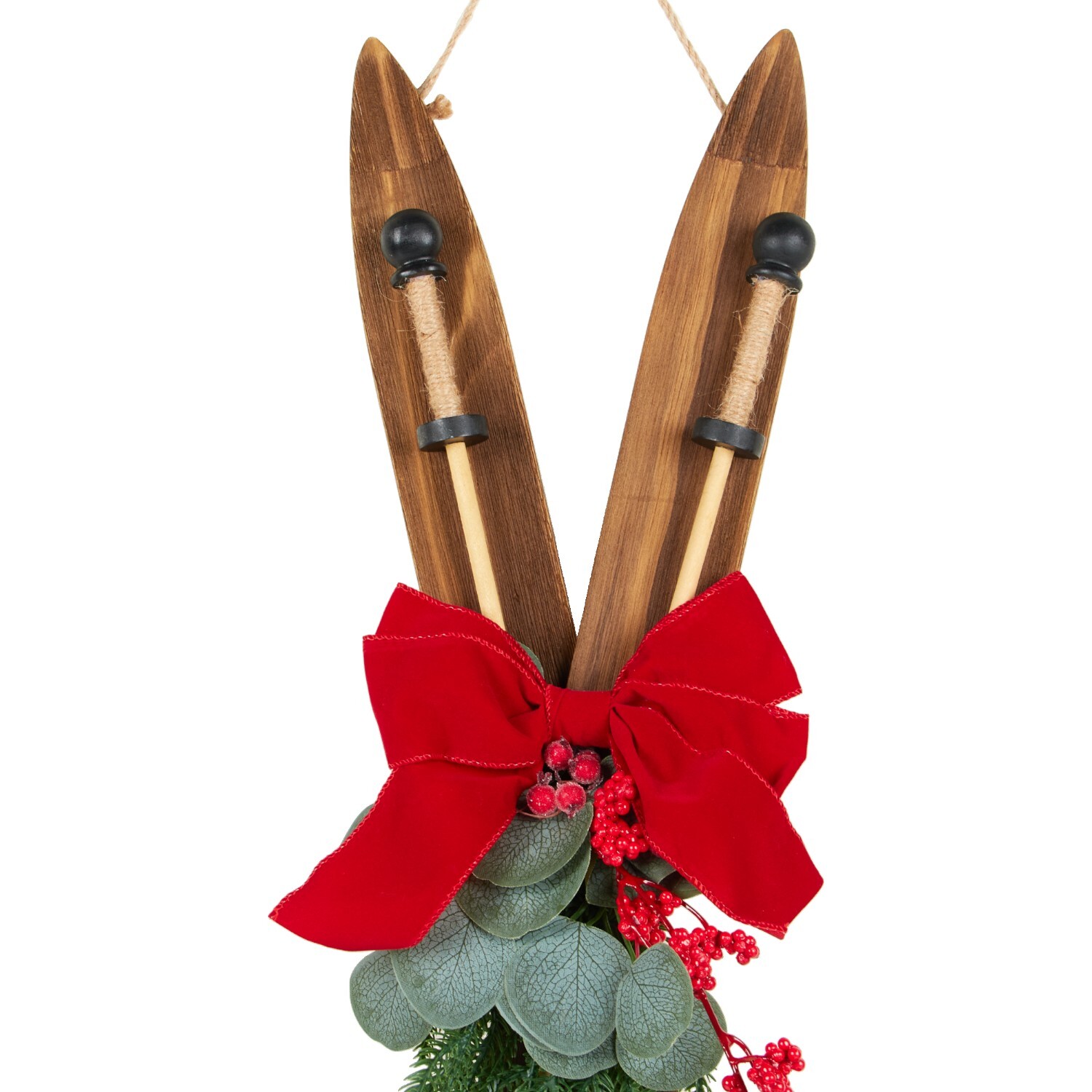 Floristry Ski Wall Decoration Natural Image 3