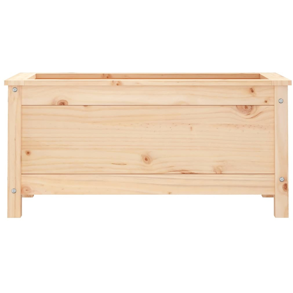 vidaXL Natural Pine Wood Garden Planter 39 x 40 x 82.5cm Image 4