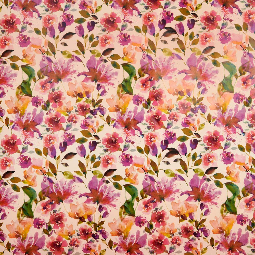 Wilko 3m Floral Roll Wrap Image 1
