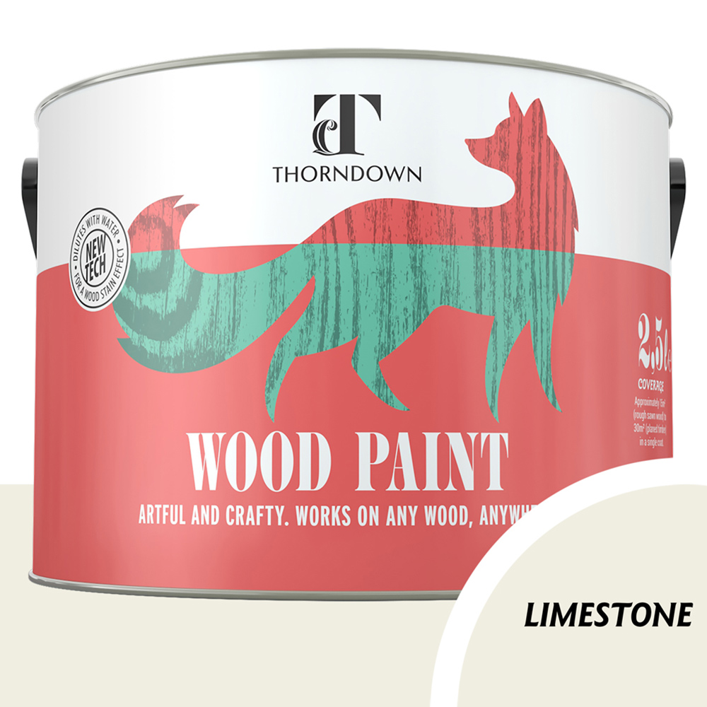 Thorndown Limestone Satin Wood Paint 2.5L Image 3