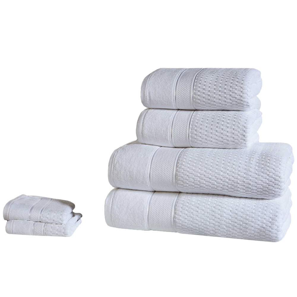 Rapport Home Royal White Velvet Woven Cotton Face Cloth Image 1