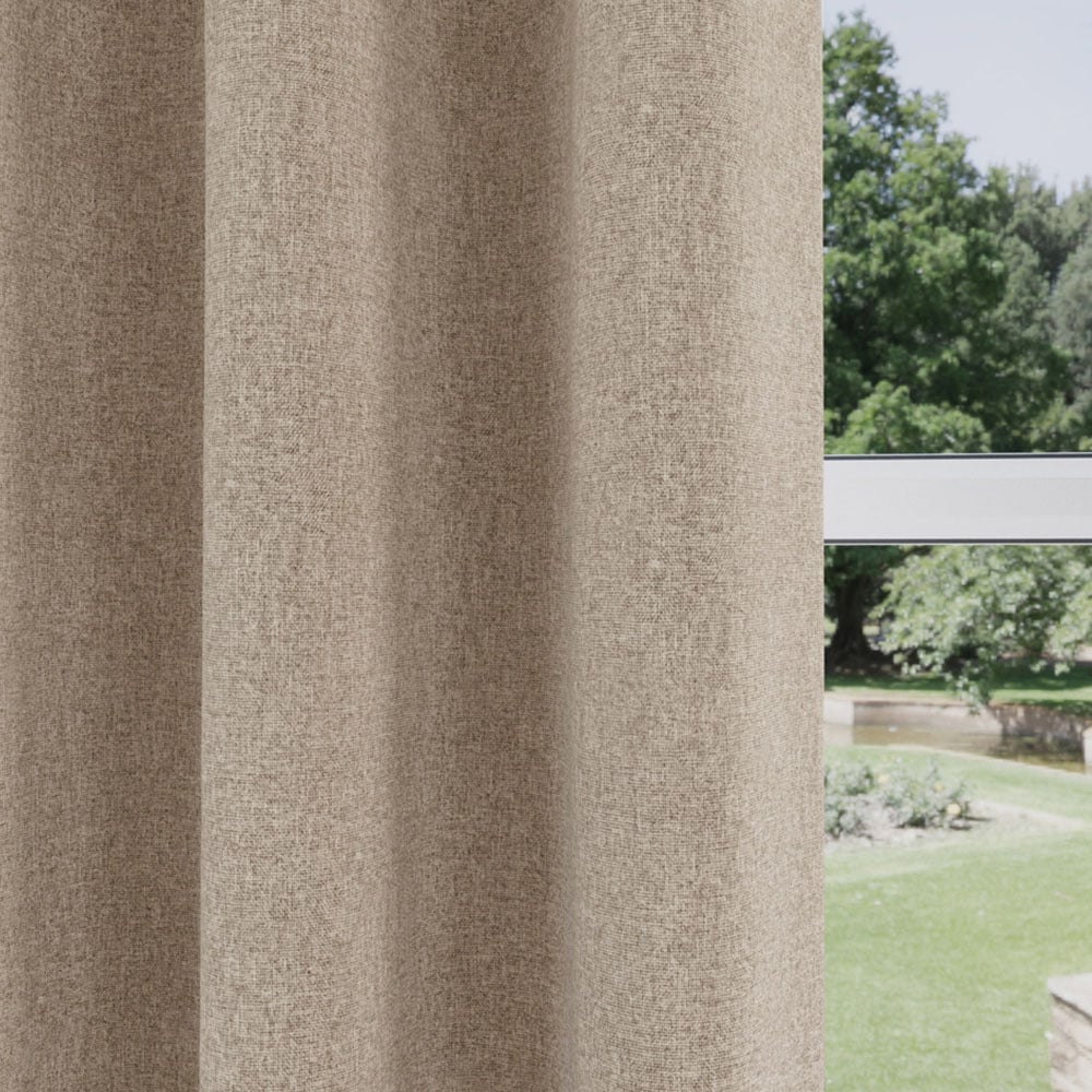 Enhanced Living Austin Natural Blackout Eyelet Thermal Curtains 229 x 229cm Image 3