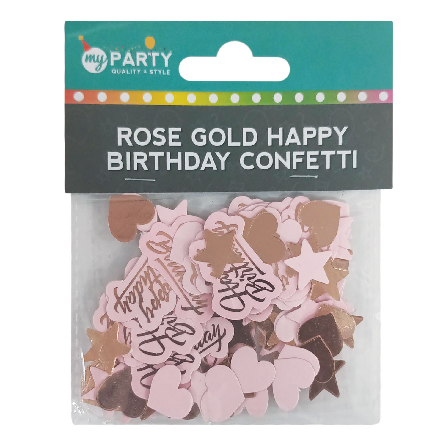 Rose Gold Happy Birthday Paper Confetti Image 2