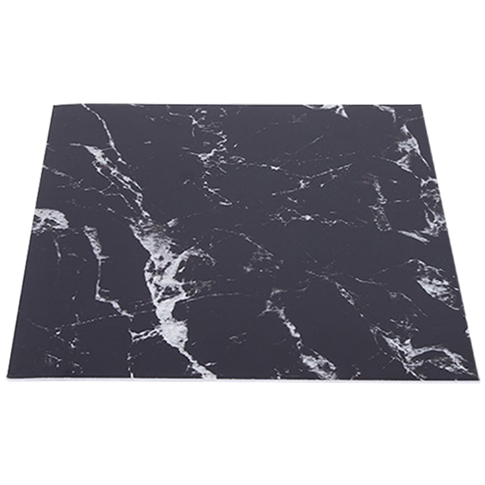 Living and Home Marble Patterned Neutral Grey PVC Self Adhesive Wall Sticker 10 Pack Image 4