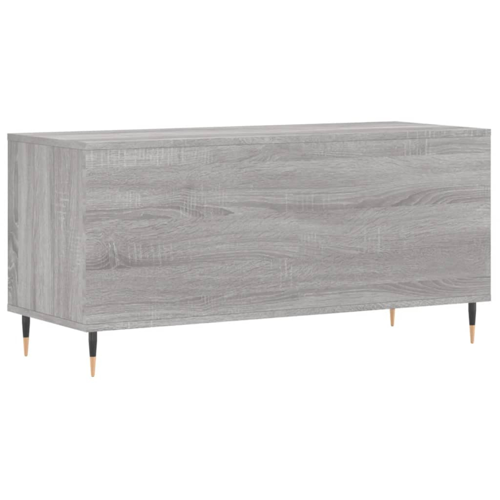 vidaXL 6 Shelf Grey Sonoma Record Cabinet Image 6